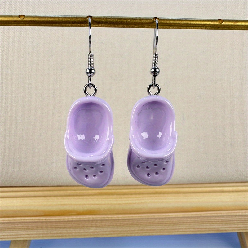Resin Clogs Dangle Earrings & Accessories Set